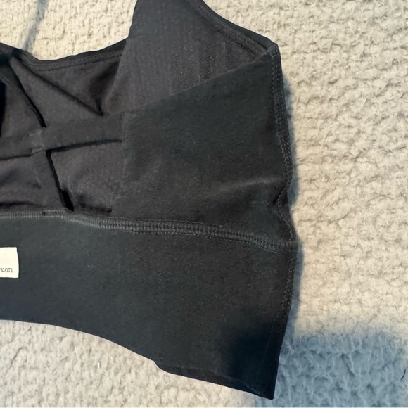 Vuori womens black long line elevation strappy sports bra size Small VW1008 - Picture 5 of 11